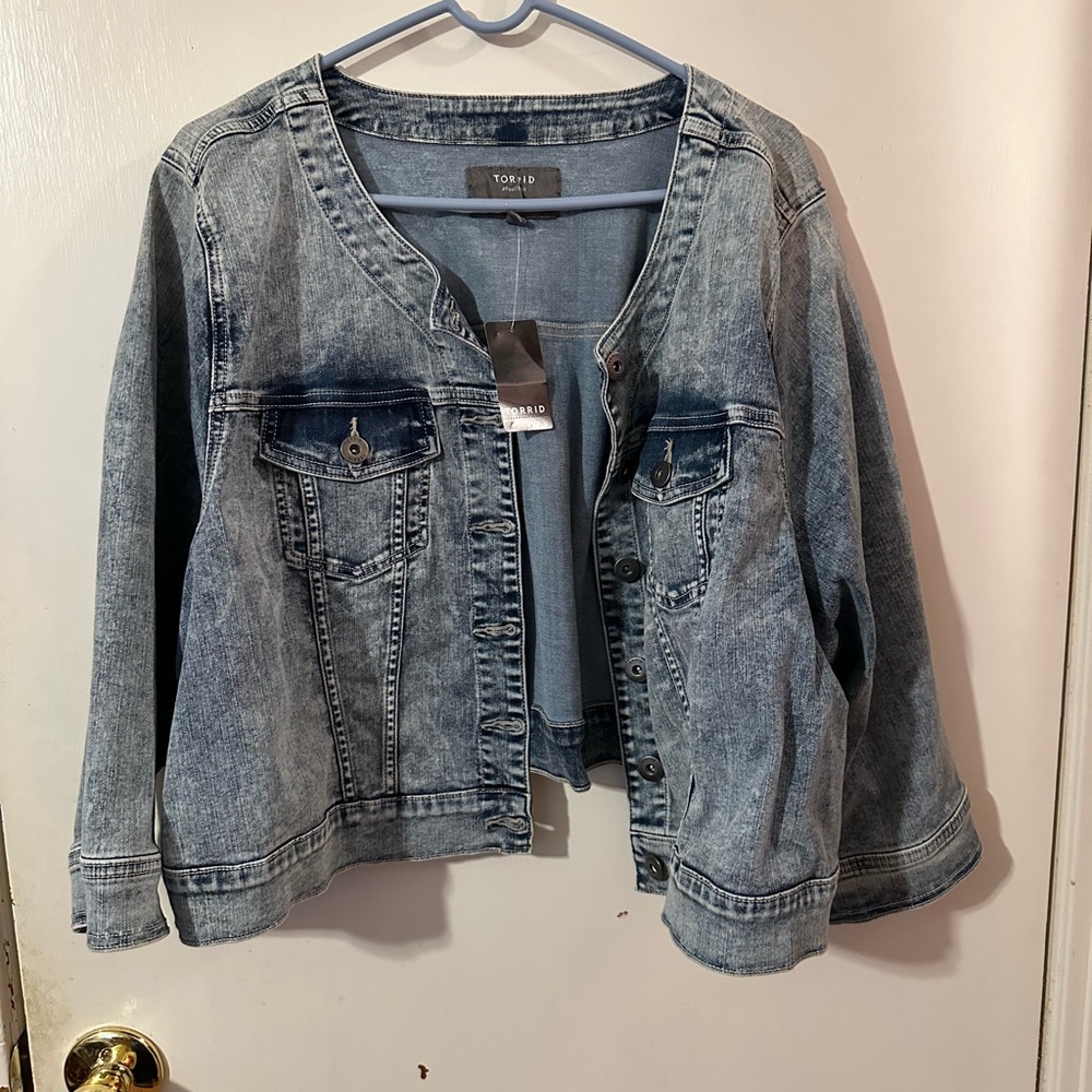 Women's Blue Denim Jacket Torrid’s plus size